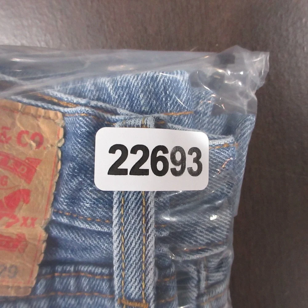 Levis Jeans Mens 36x29 Blue 501 Button‎ Fly Original Straight Faded Denim Pants